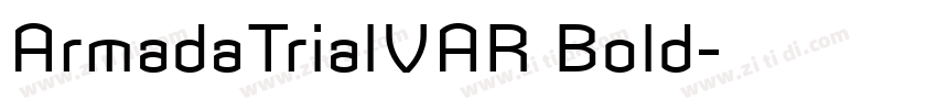 ArmadaTrialVAR Bold字体转换